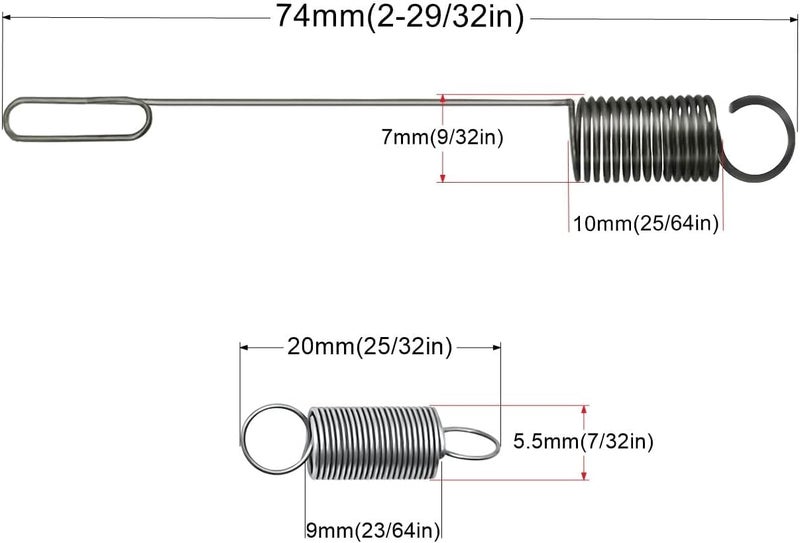 Strongthium Throttle Return Governor Spring Rod Air Vane Choke Spring Set Compatible with Briggs & Stratton Honda GX160 Lawn Mowers and Engines Predator 212cc Coleman Mini Bike Generators - Image 2
